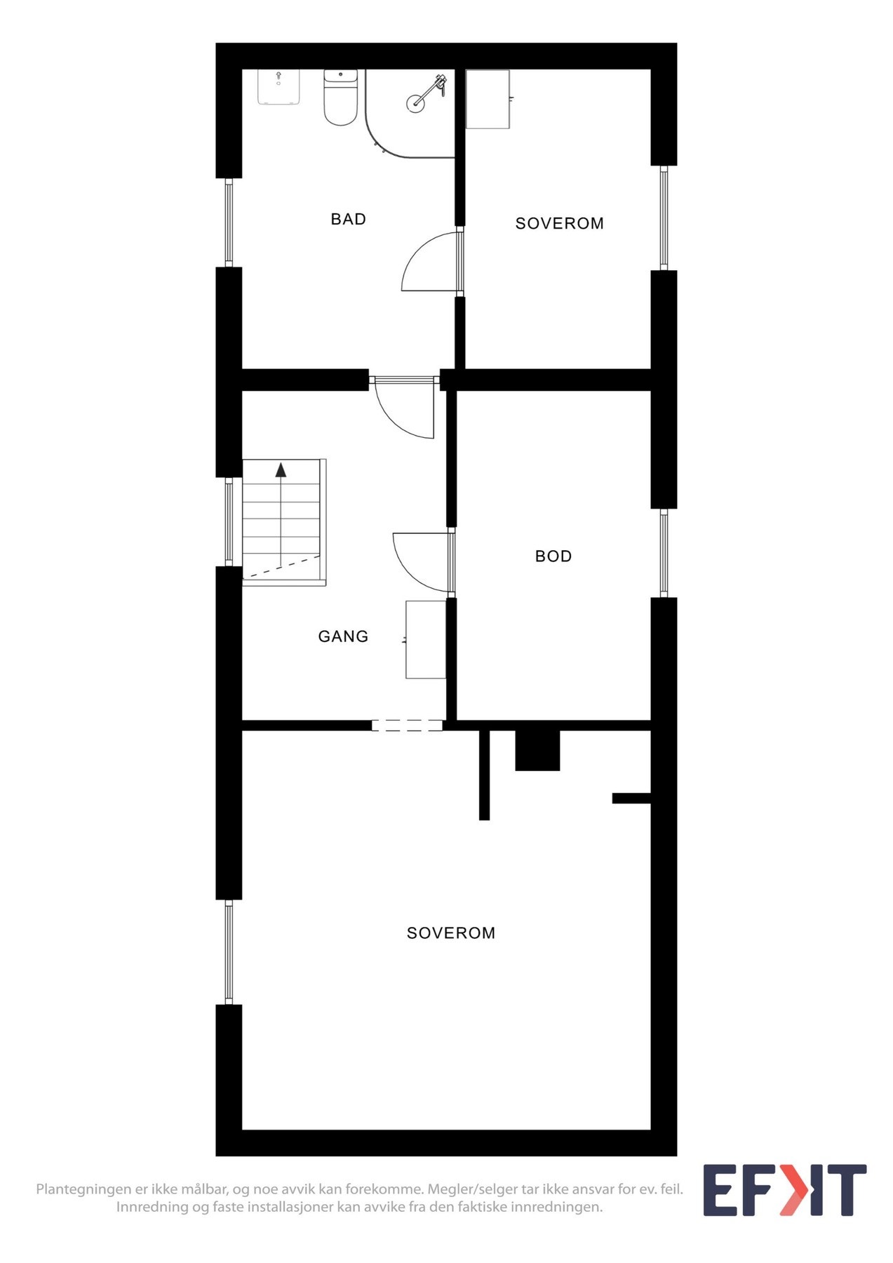 Plantegning loft Galleribilde