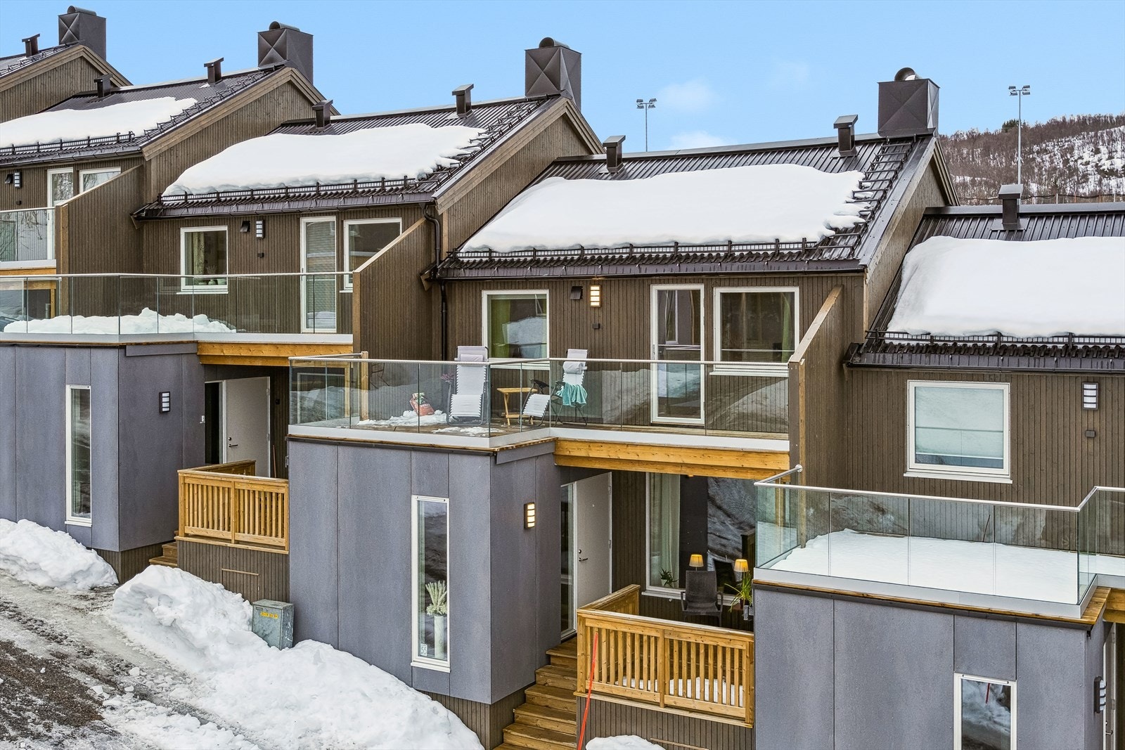 Borettslaget har fått utført betydelig utvendig vedlikehold og utbedringer de seneste årene. Galleribilde