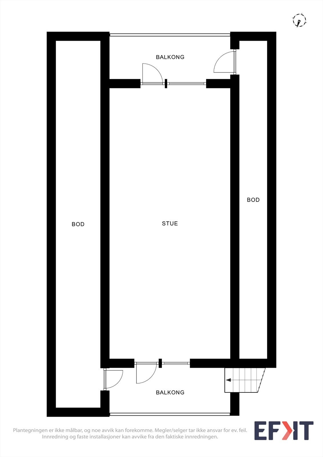 Plantegning garasje 2 etg. Galleribilde