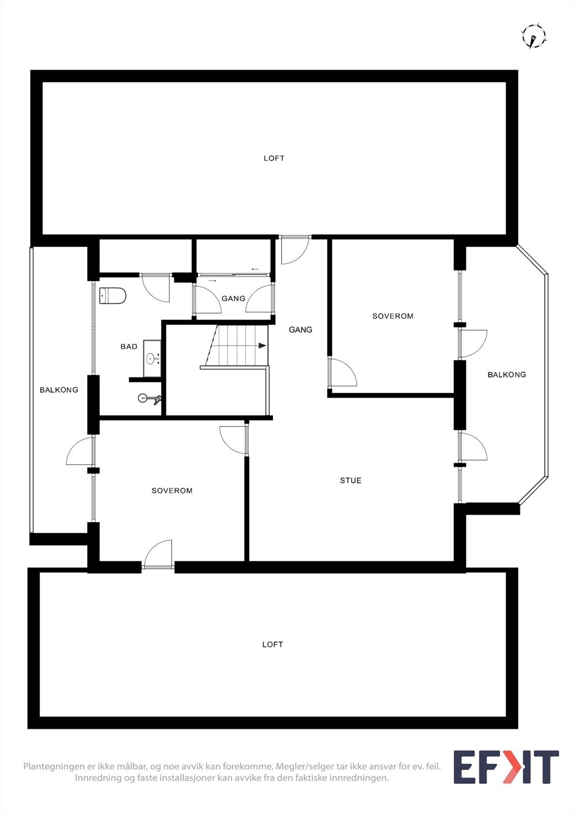 Plantegning 2 etg. Galleribilde
