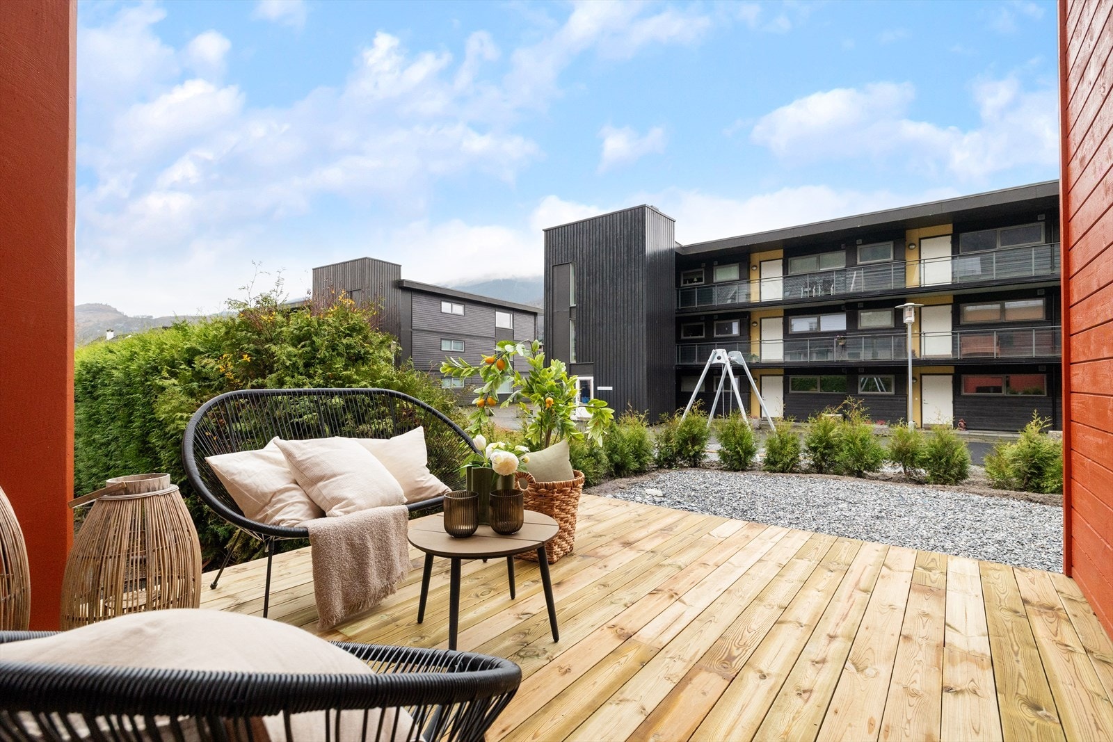 Flott uteområde Galleribilde