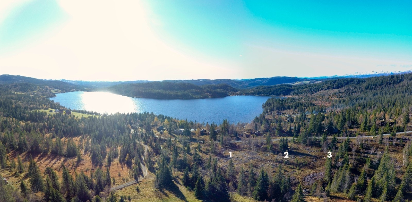 Kort vei til hytta. Ranstadsjøen, Midtre Gauldal ligger 6 mil sør fra Trondheim Galleribilde