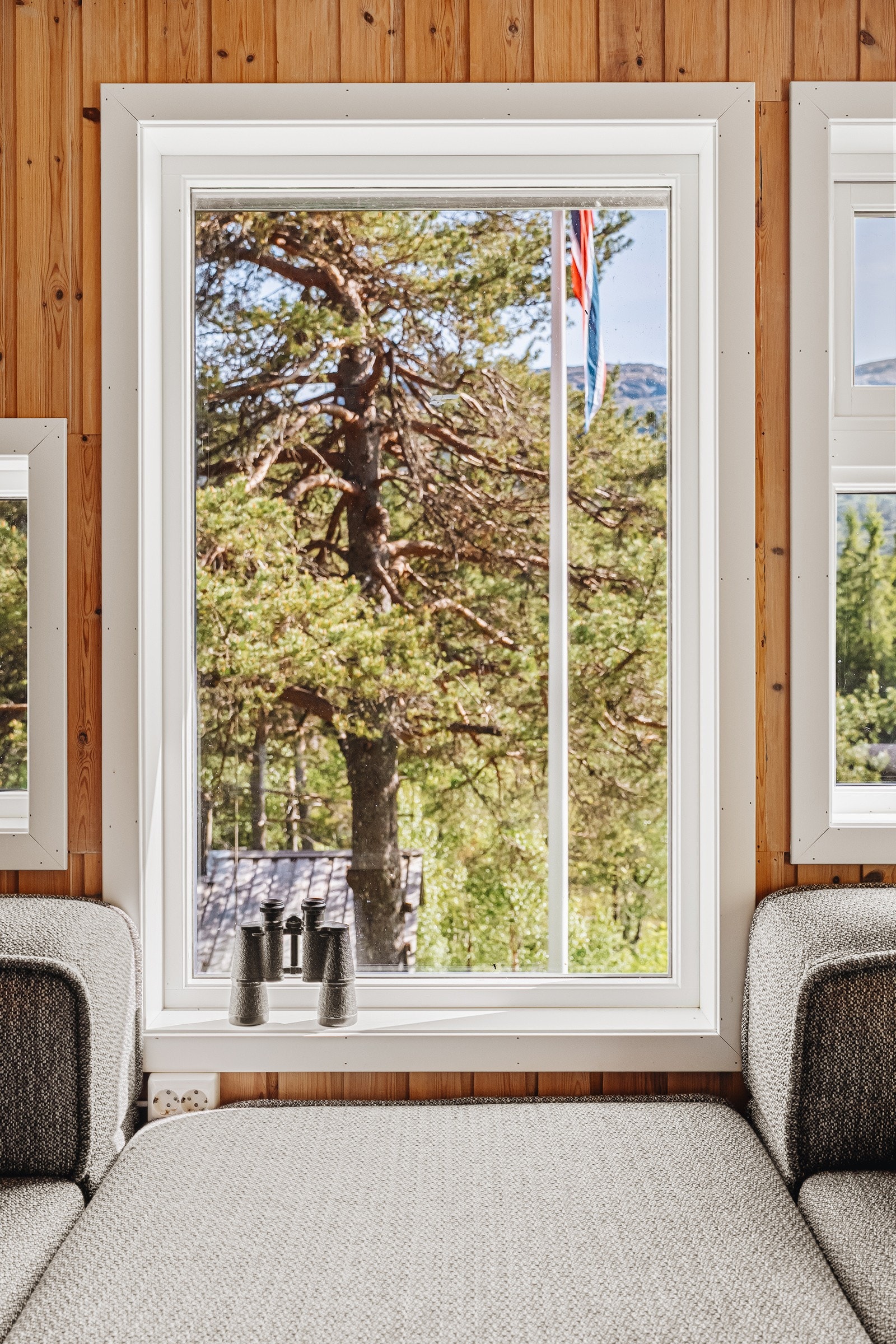 Naturen slipper inn gjennom de store vindusflatene. Galleribilde