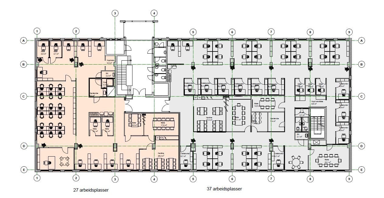 Plantegning Galleribilde