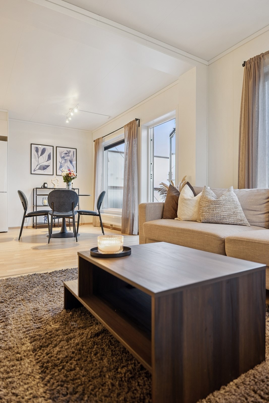 Balansert ventilasjon sørger for et sunt og komfortabelt inneklima i hele leiligheten. Galleribilde