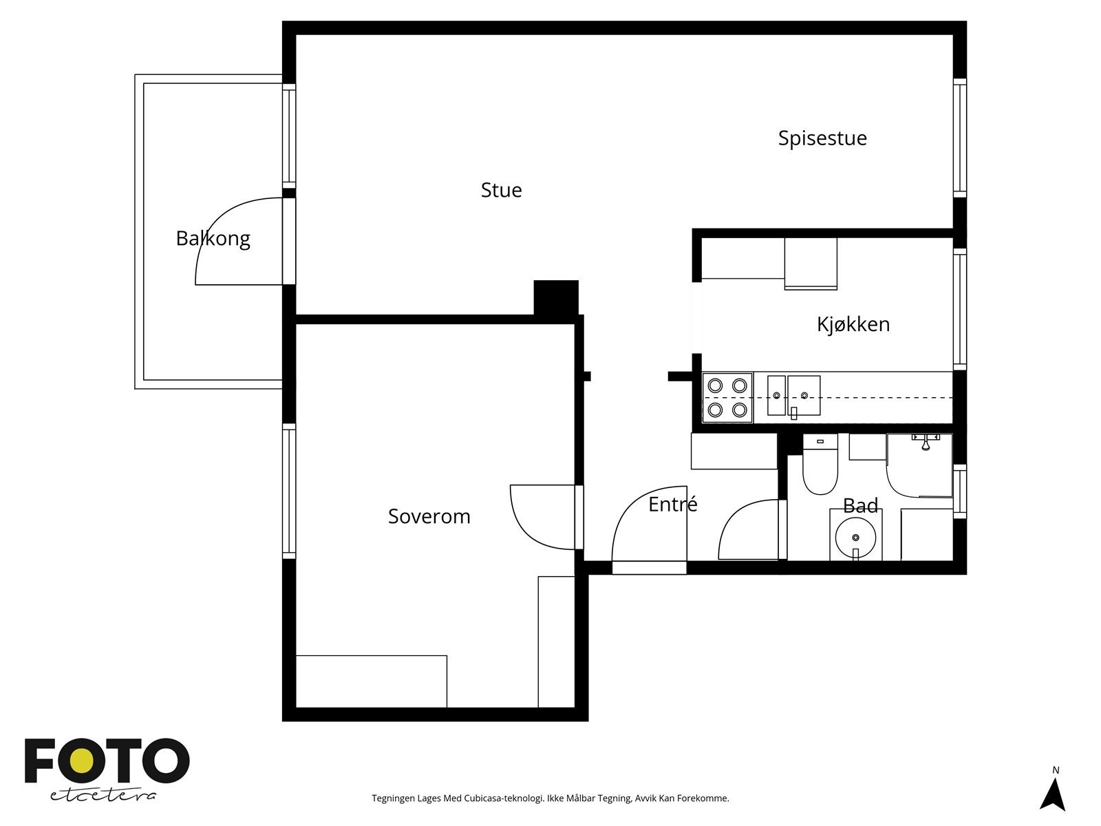 Frøyas vei 10 - Veiledende planskisse - ikke målbar Galleribilde