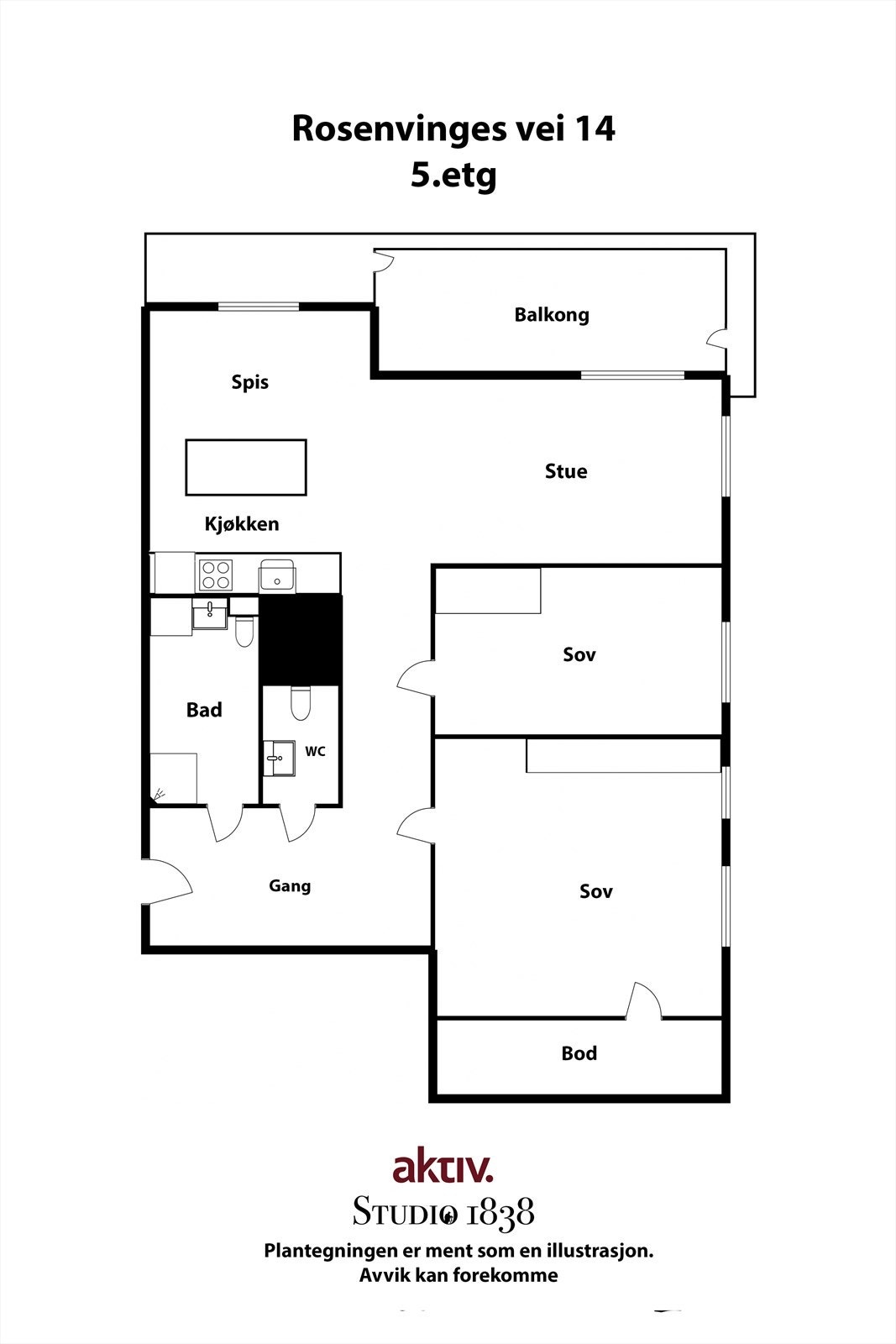 Rosenvinges vei 14, 5 etg.jpg Galleribilde