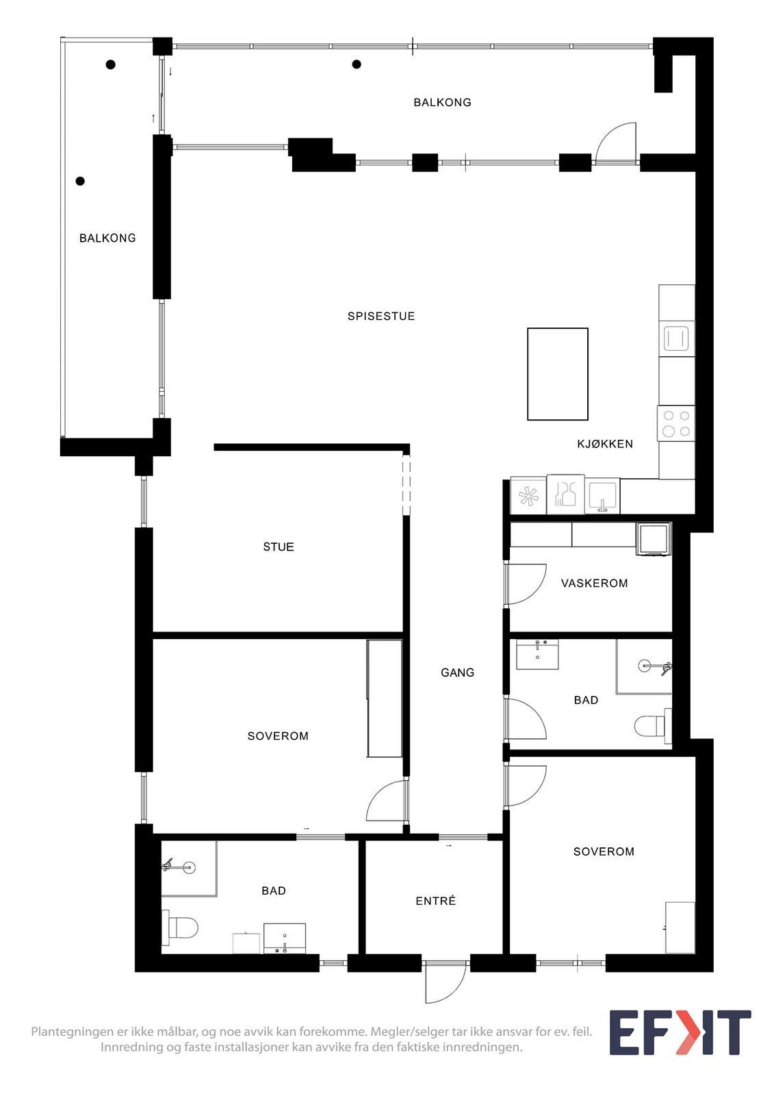 Plantegning Galleribilde