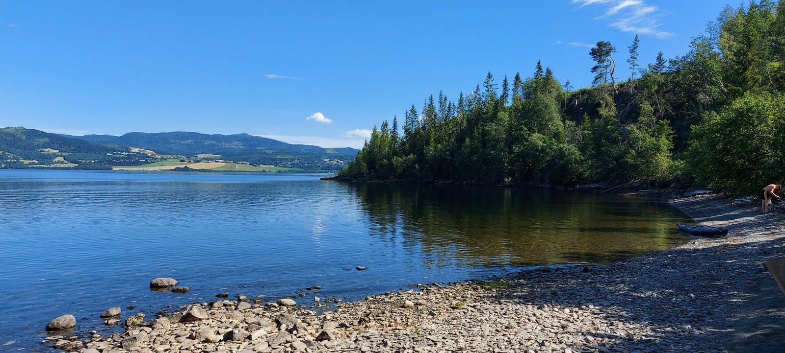 Dronefoto fra området og badeplass. Galleribilde