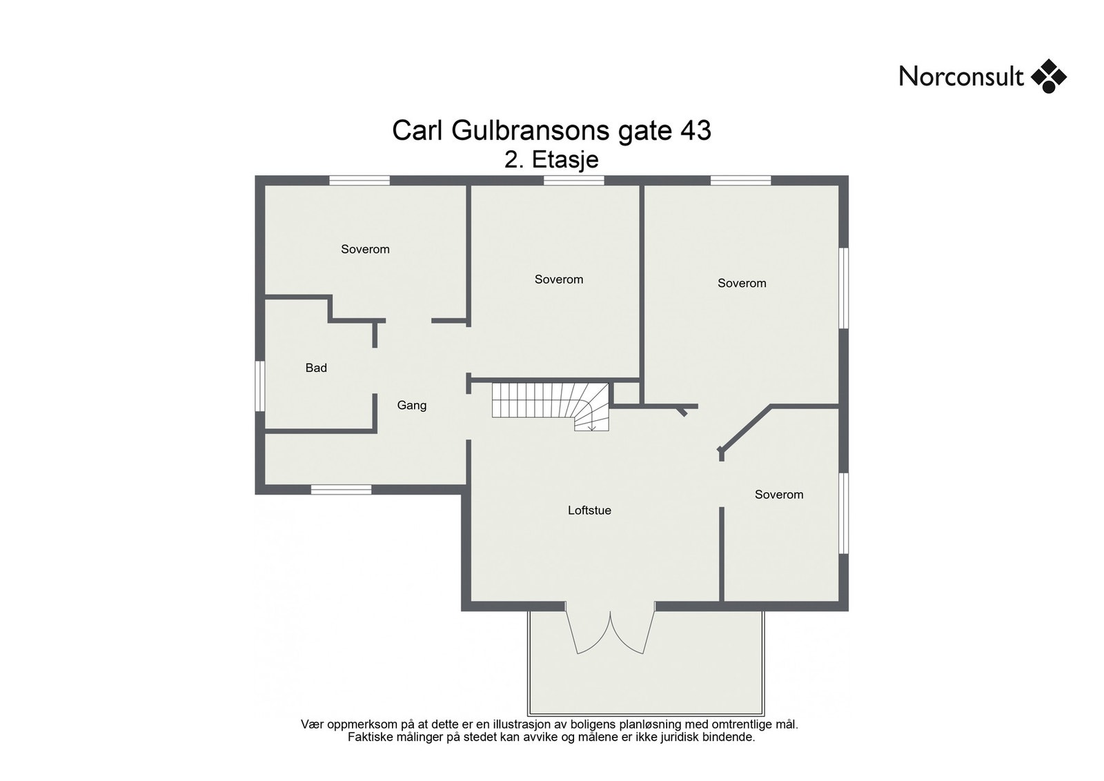 Planskisse - 2.etasje Galleribilde