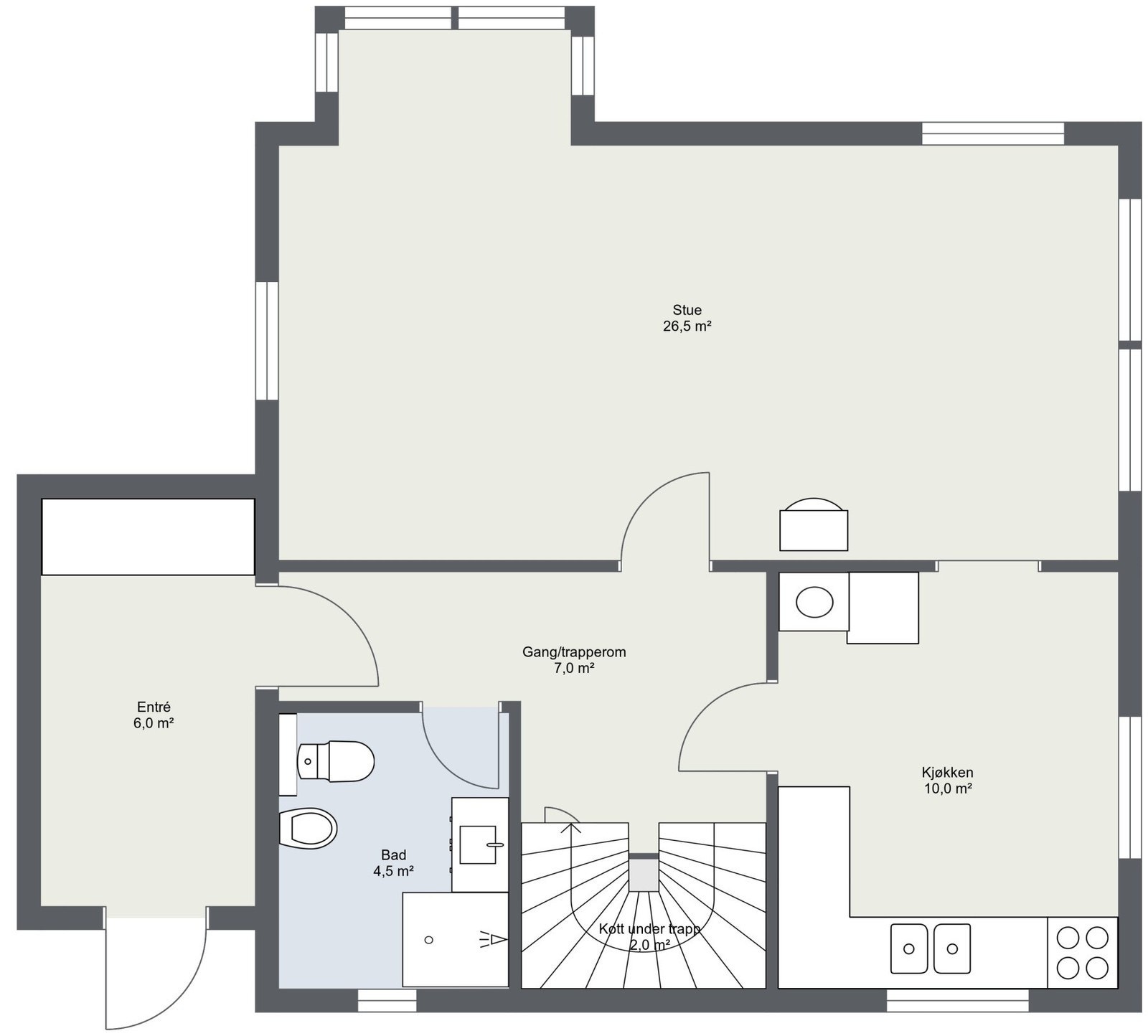 Plantegning Galleribilde