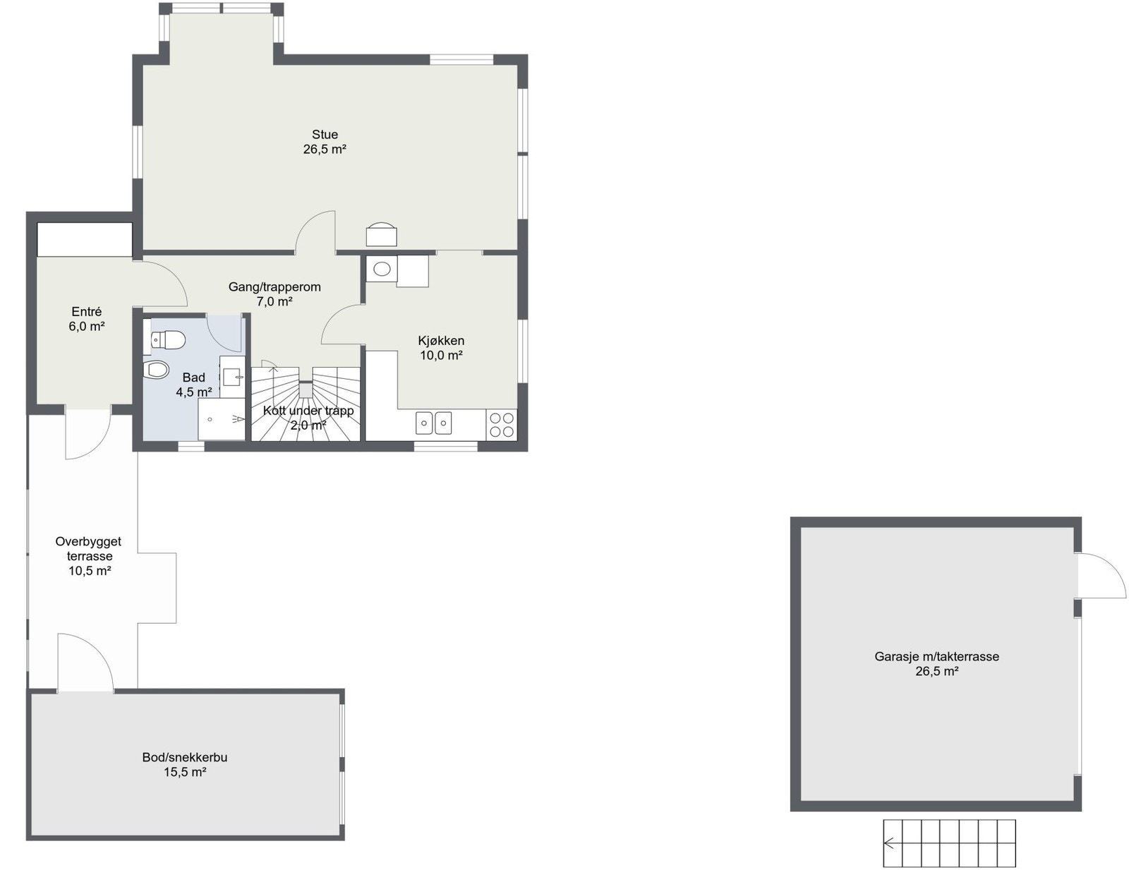 Plantegning Galleribilde