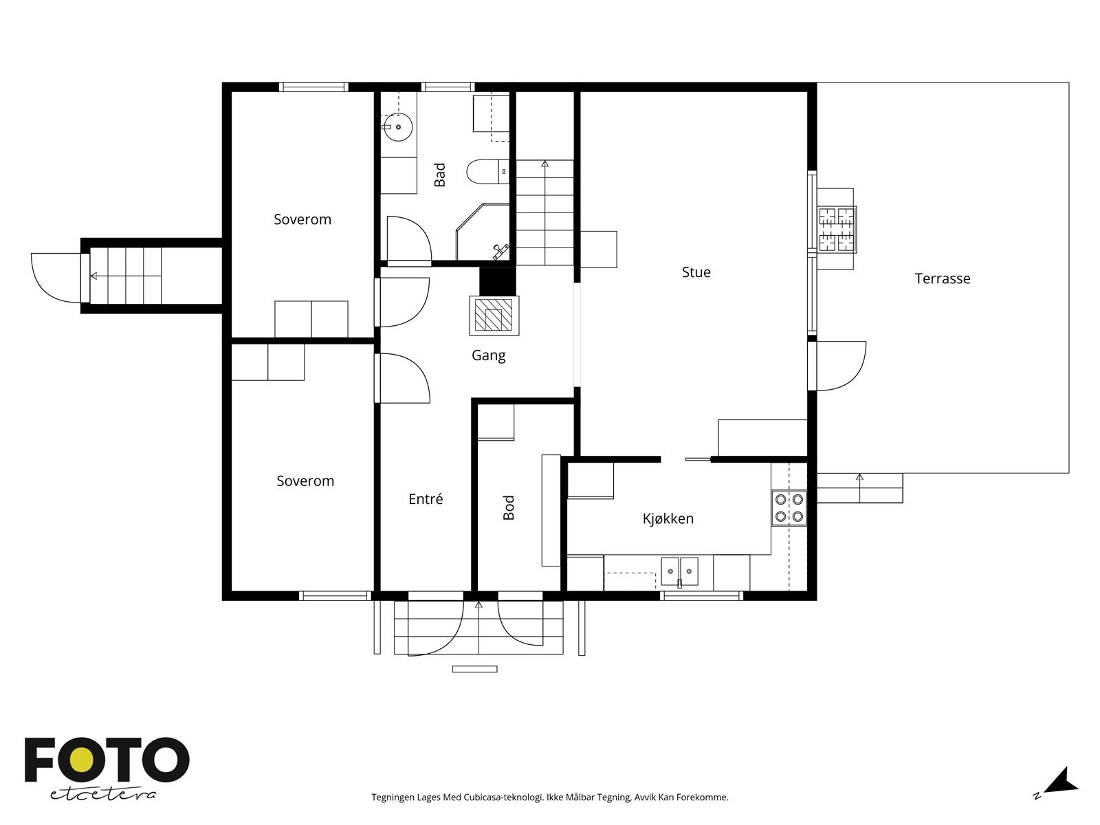 Plantegning 1. etasje. Galleribilde