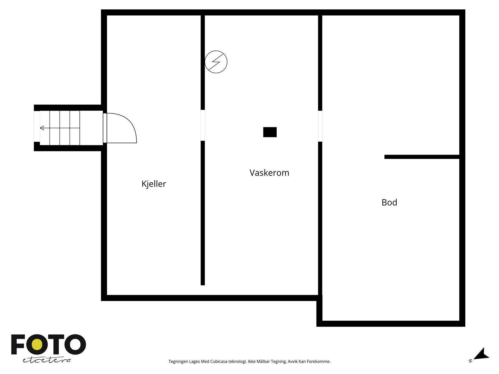 Plantegning kjeller. Galleribilde