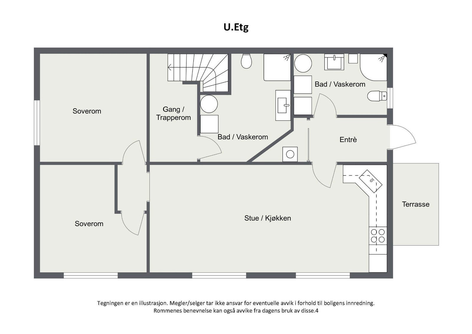 Plantegning 2D - U.etg Galleribilde
