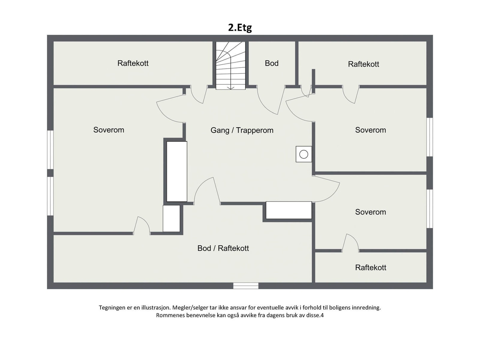 Plantegning 2D - 2.etg Galleribilde