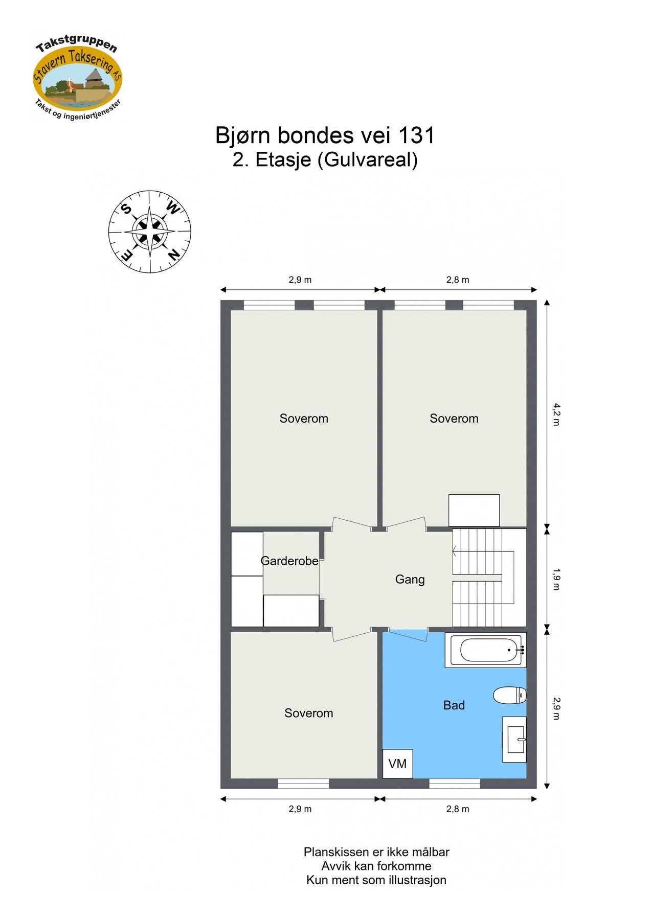 Plantegning 2.etasje Galleribilde