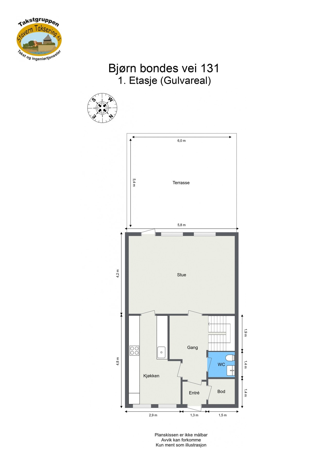 Plantegning 1.etasje Galleribilde