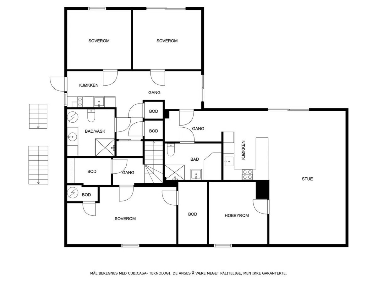Plantegning - underetasje. Galleribilde