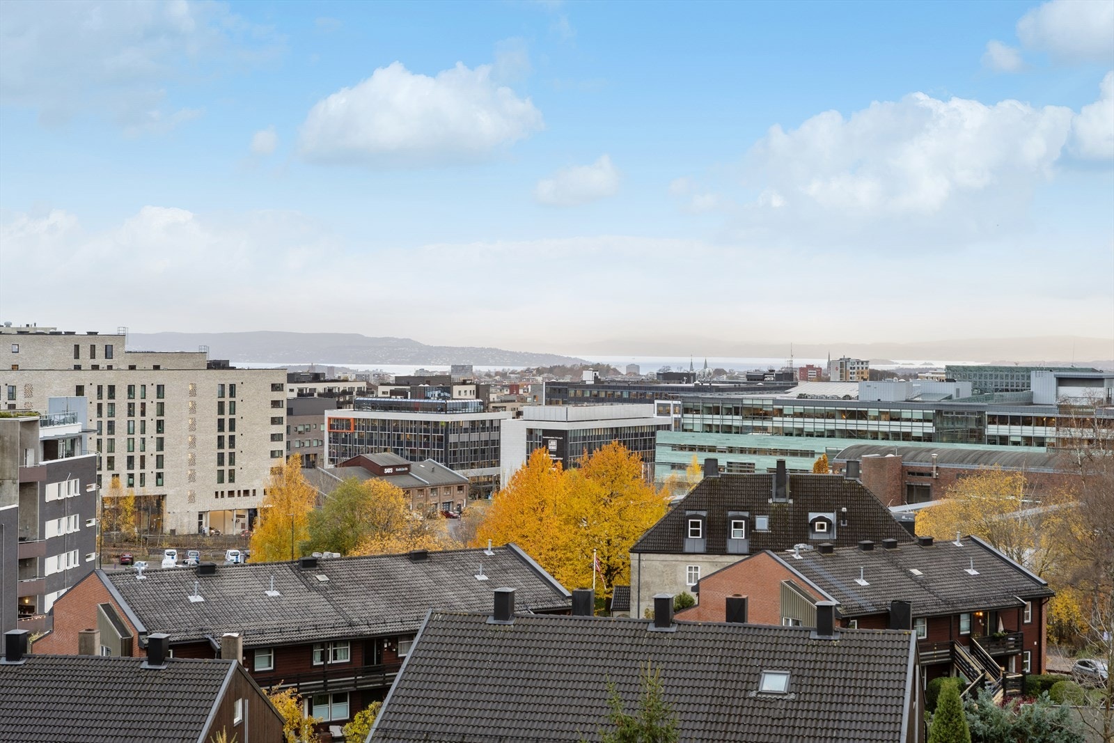 Utsikt over byens tak. Galleribilde