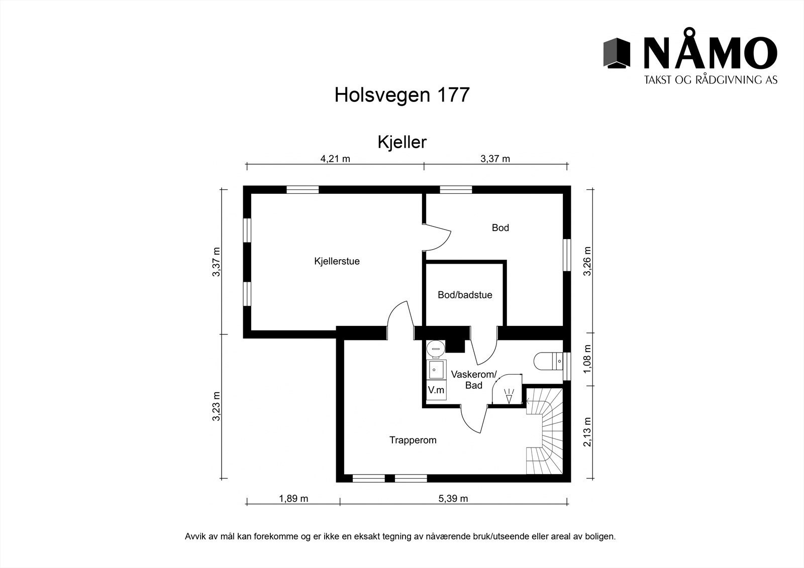 Planskisse kjeller. Galleribilde