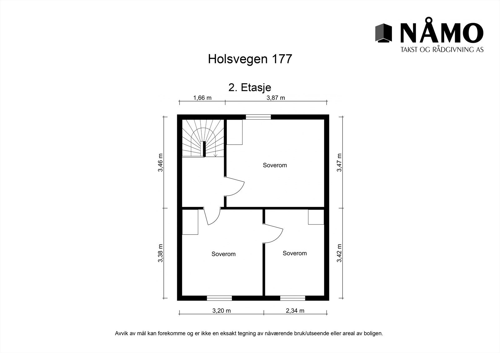 Planskisse 2. etasje. Galleribilde