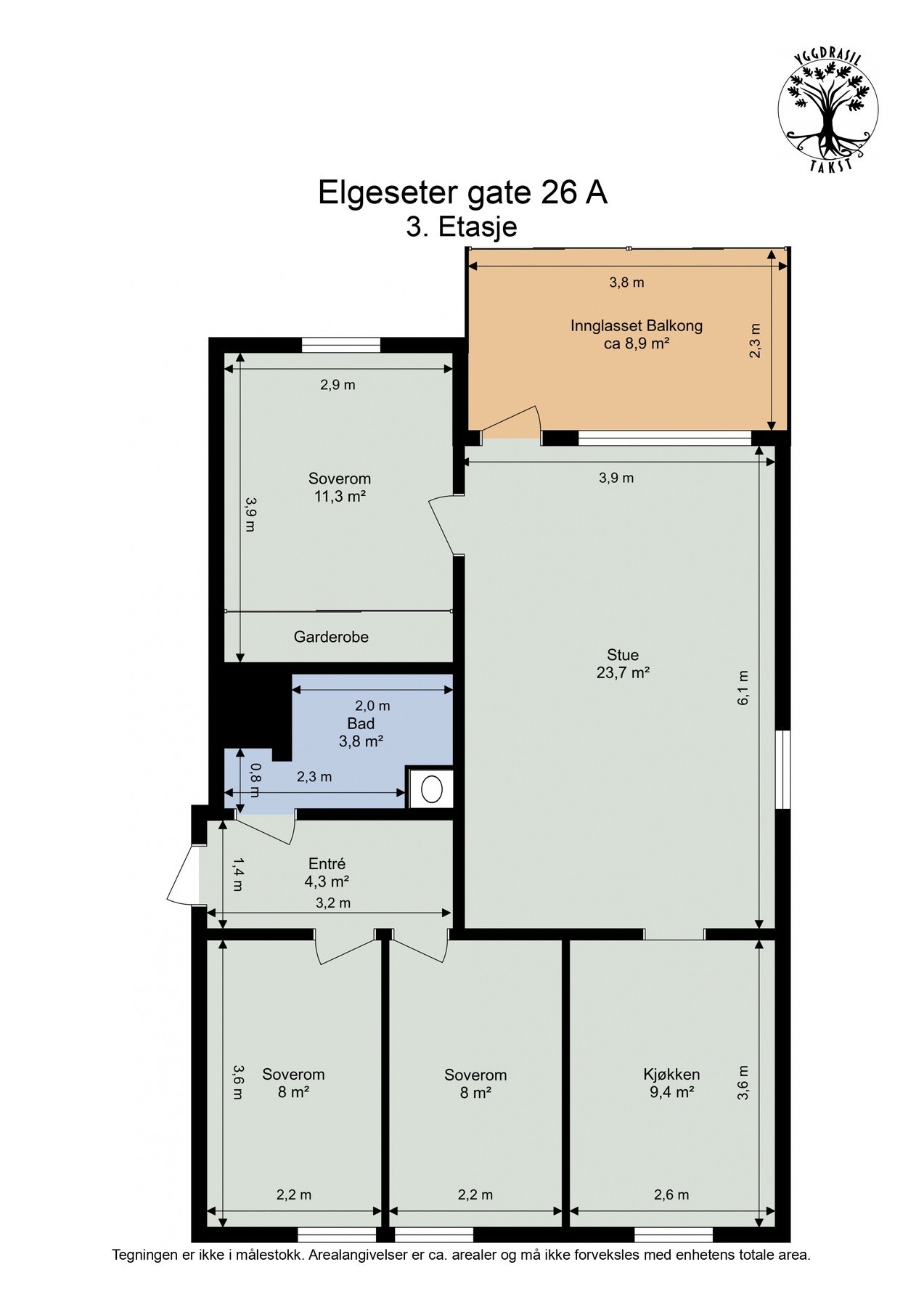 Planskisse Galleribilde