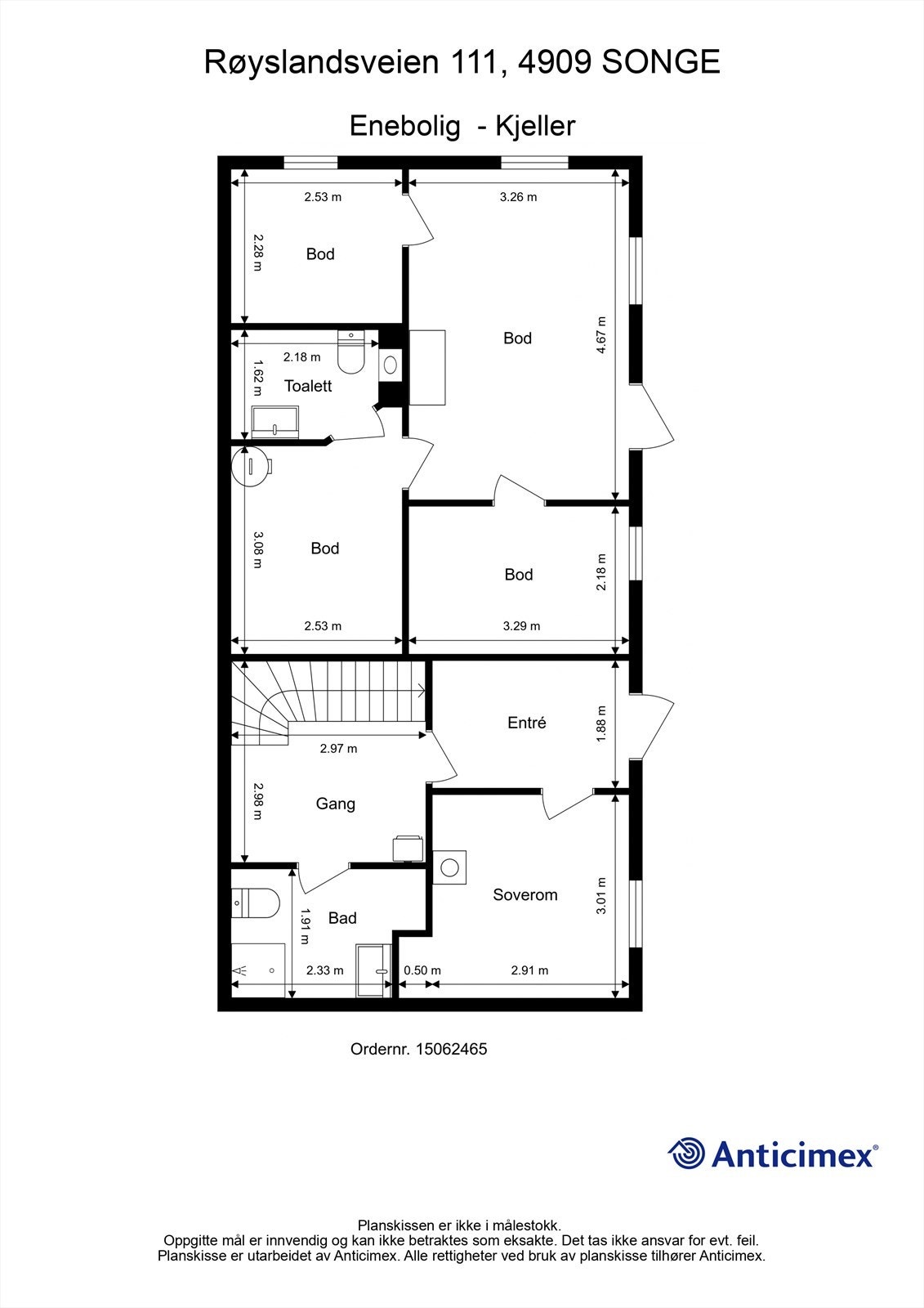 Plantegning kjeller Galleribilde