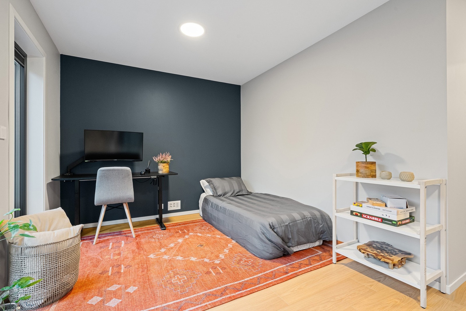 I dag innredet som soverom/kontor. Galleribilde