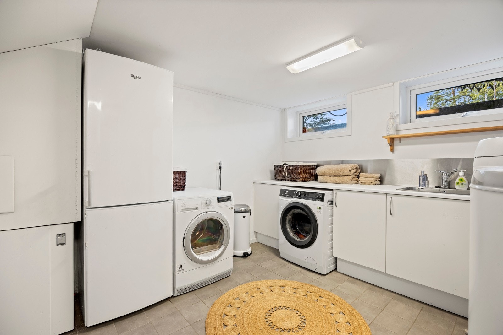 Vaskerom i kjelleretasjen. Galleribilde