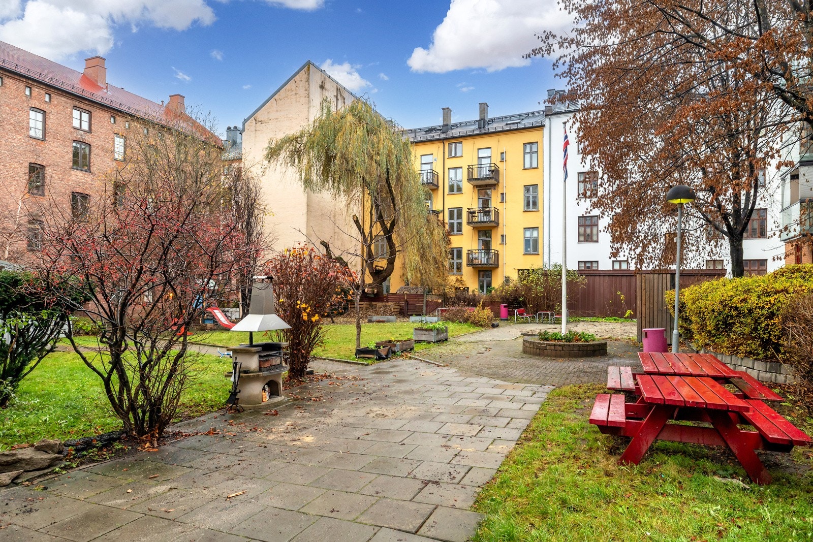 Bakgård Galleribilde