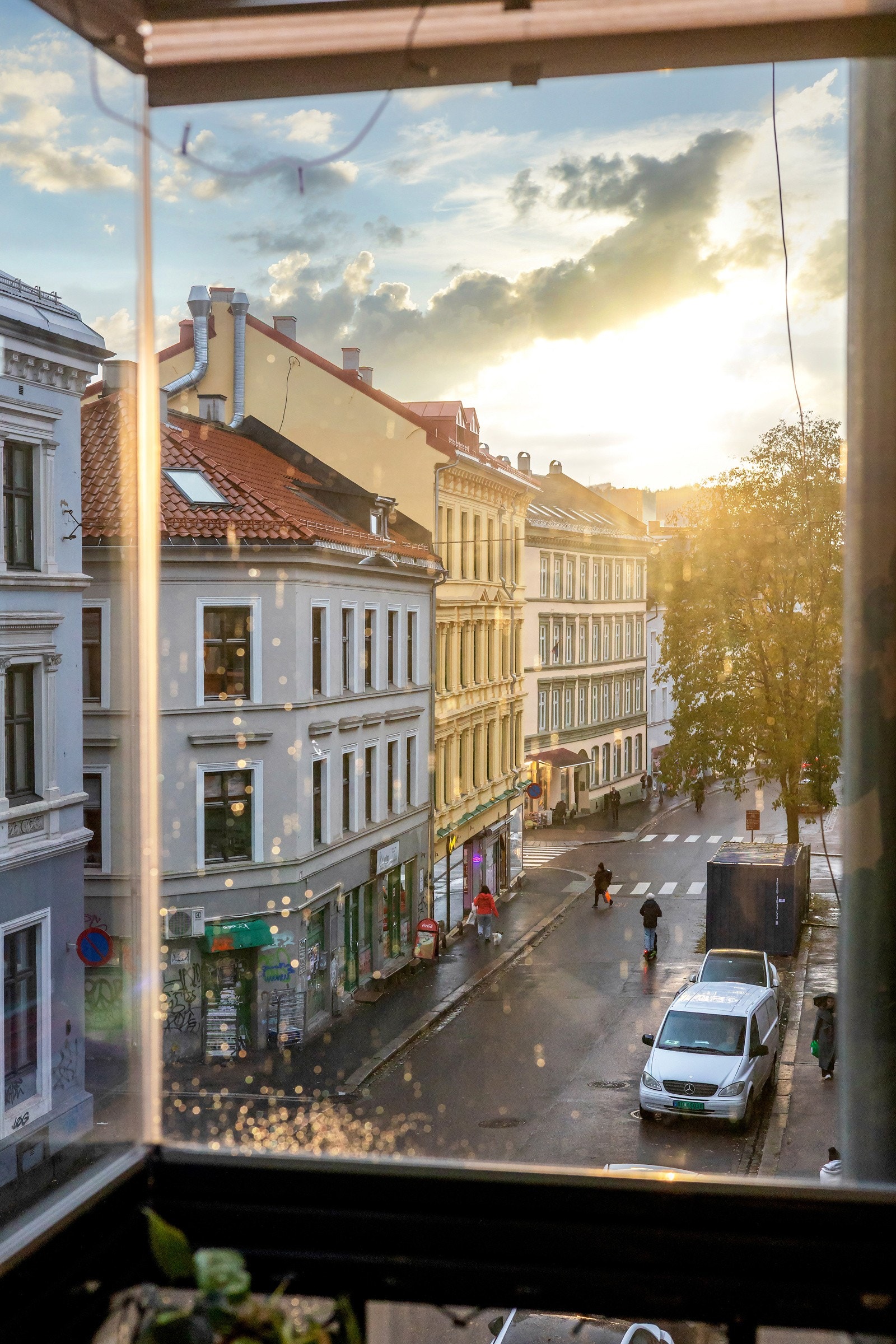 Utsikt fra balkongen Galleribilde