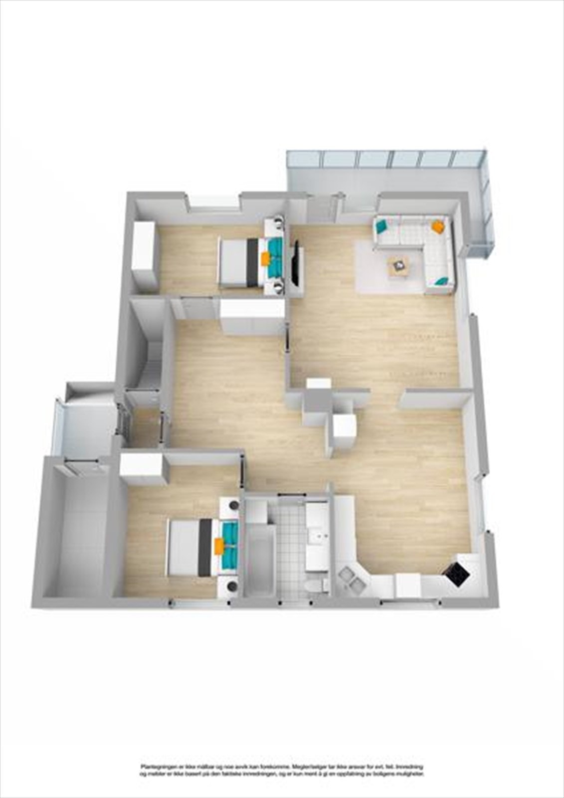 1. etasje - Plantegning Galleribilde