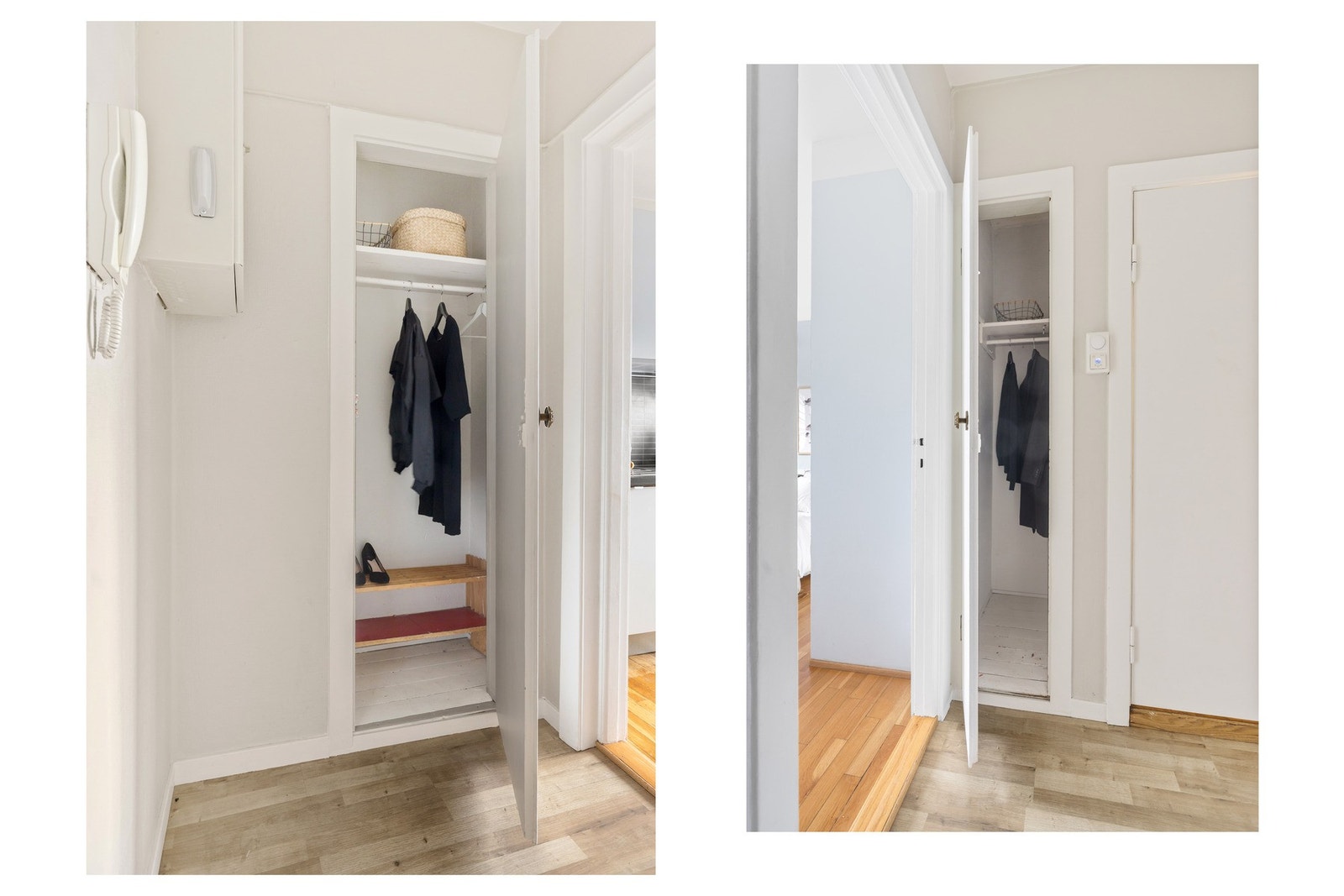 I tilknytning til inngangspartiet har du to kott, som gir gode oppbevaringsmuligheter for klær og utstyr. Galleribilde