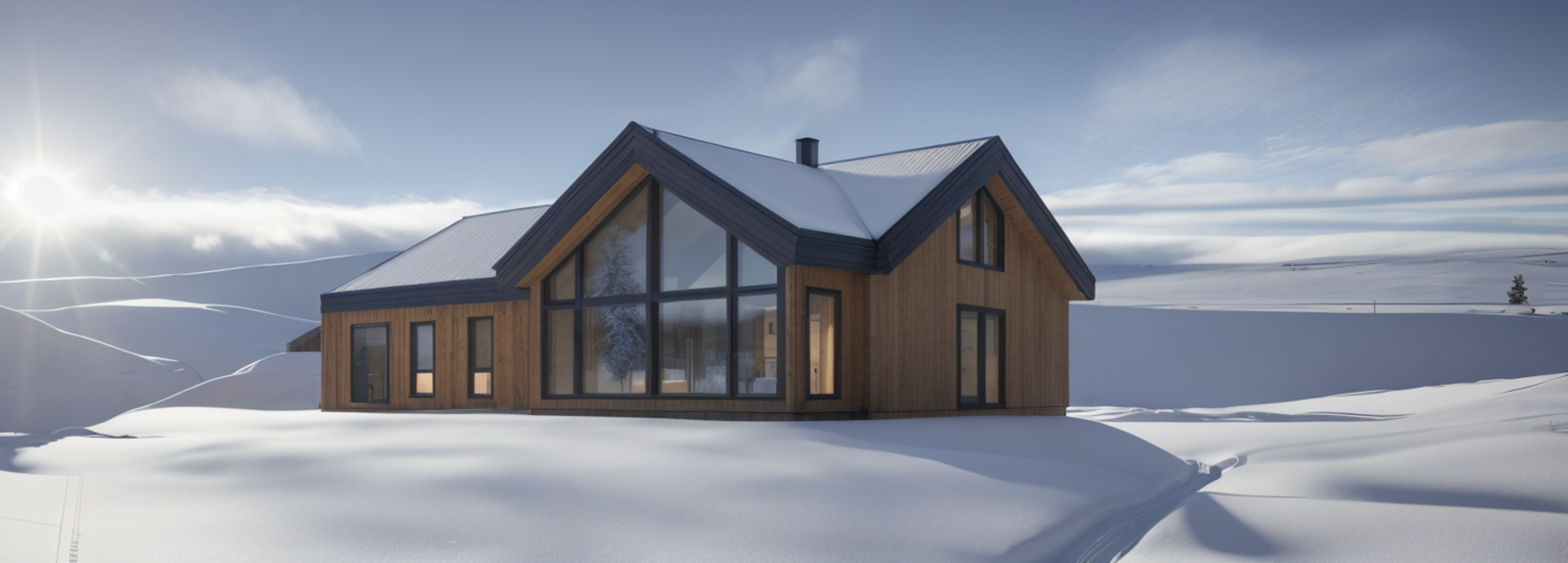 Den byggemeldte hytta har et totalt BRA på 157,8 kvm + loftsetasje/hems Galleribilde