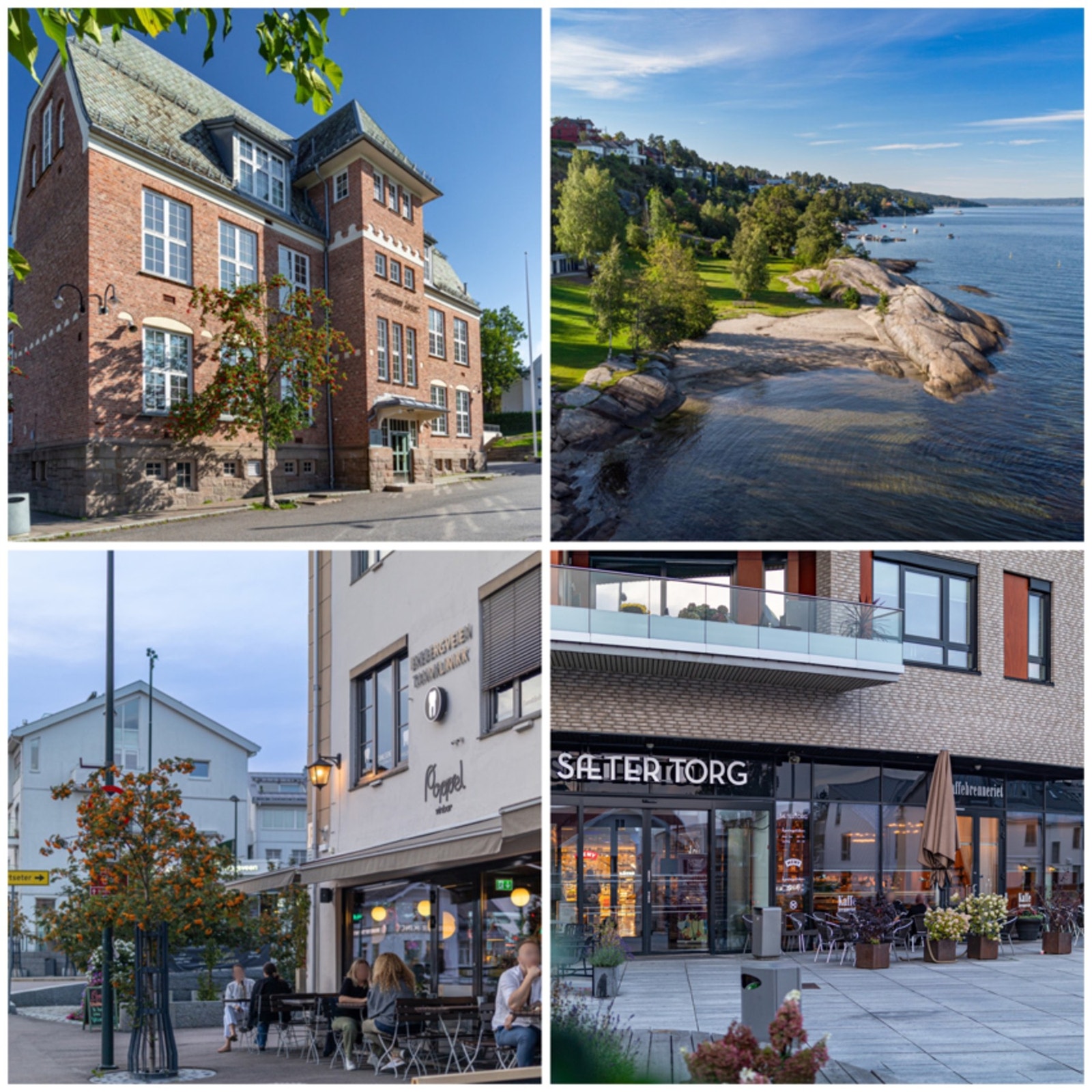 Fra eiendommen er det kort gangavstand til Nordstrand skole, Sæter torg og flotte badeplasser langs fjorden Galleribilde
