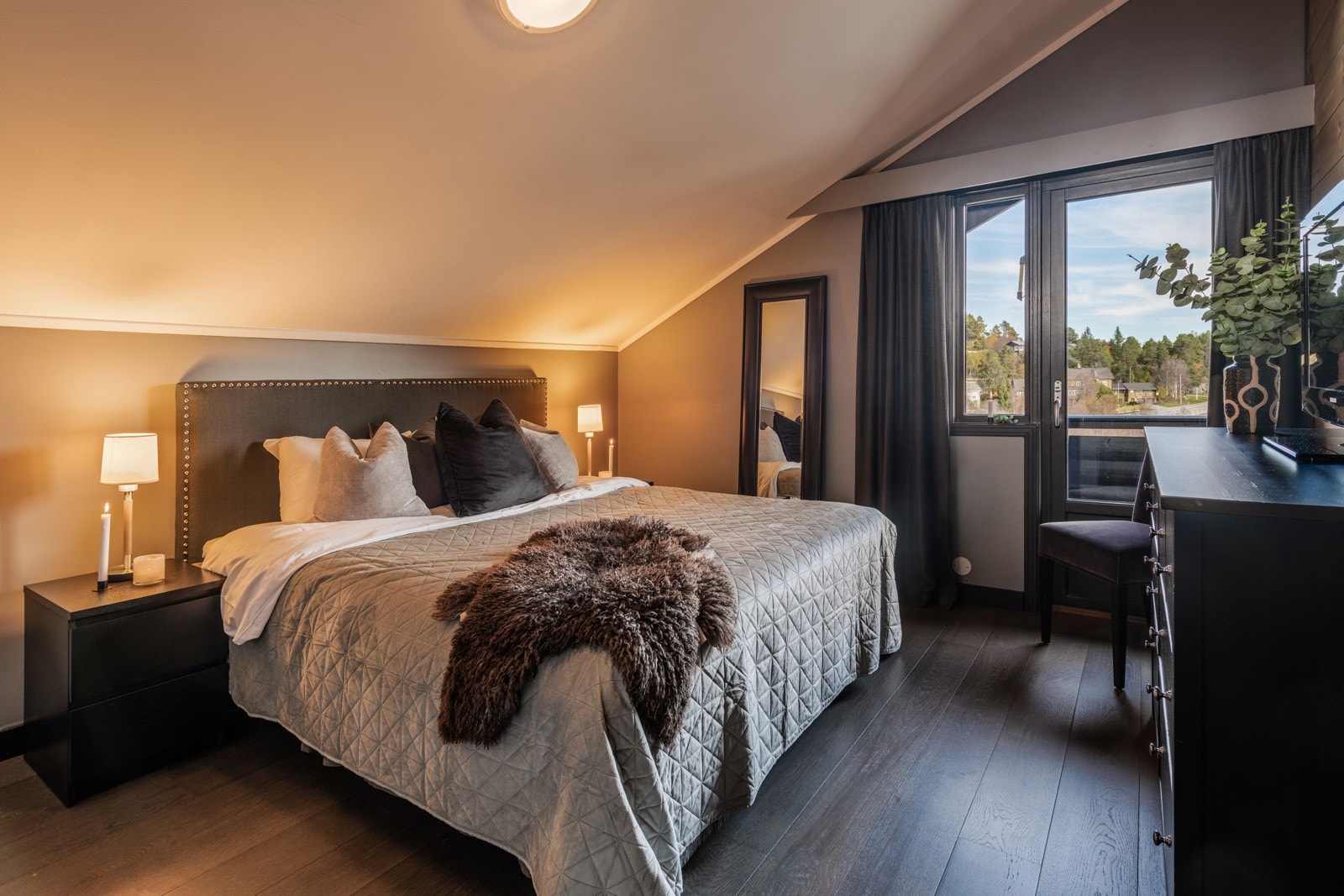 Romslig soverom Galleribilde