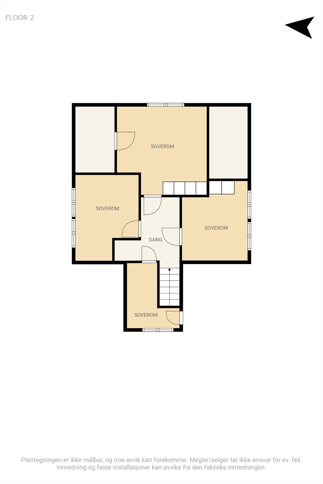 Plantegninger 2. etg. Galleribilde