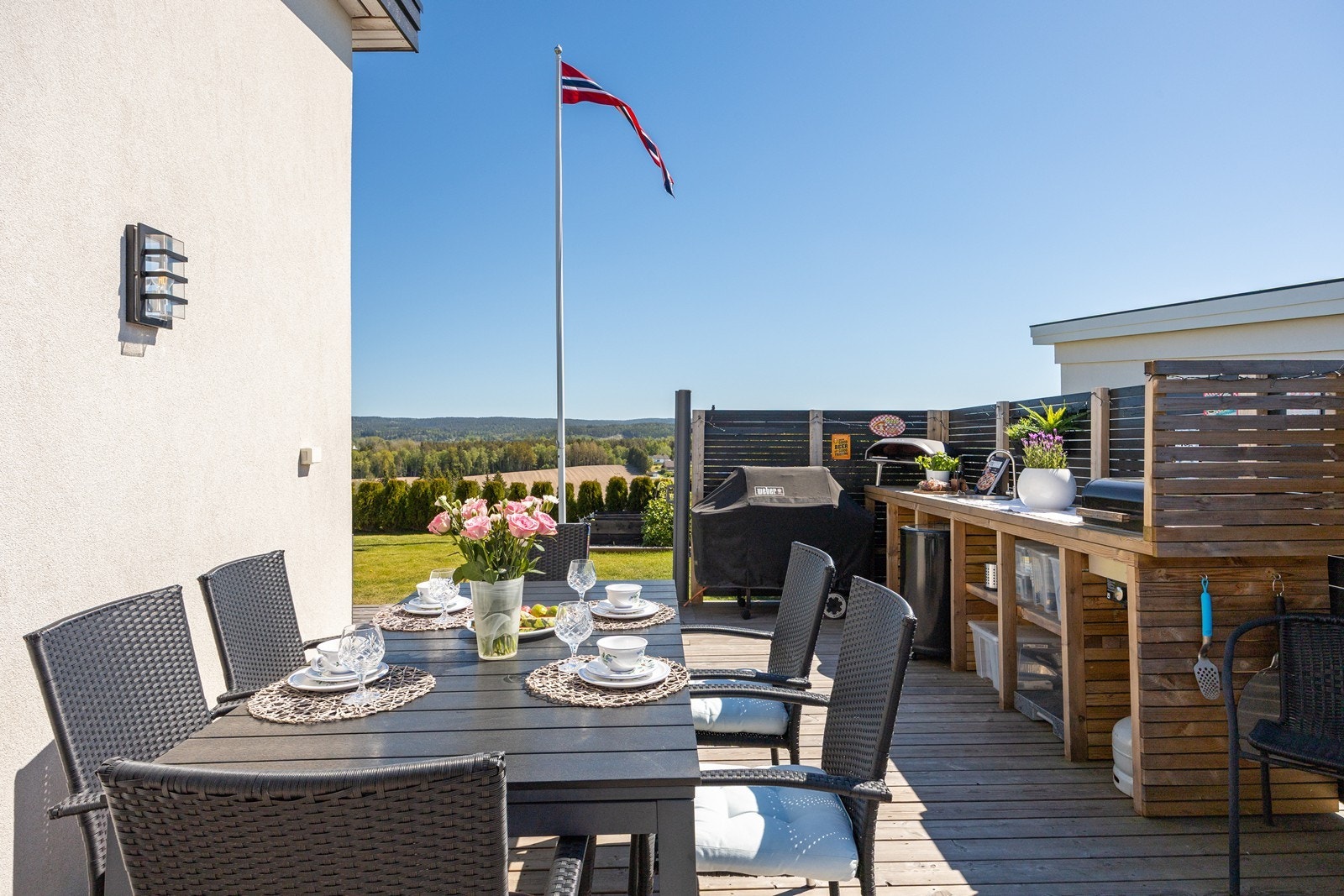 Dagligvarehandelen kan gjøres på blant annet Rema 1000 og Kiwi. Sistnevnte ligger på Løken senter, hvor du også finner apotek og bank samt øvrige butikker. Galleribilde