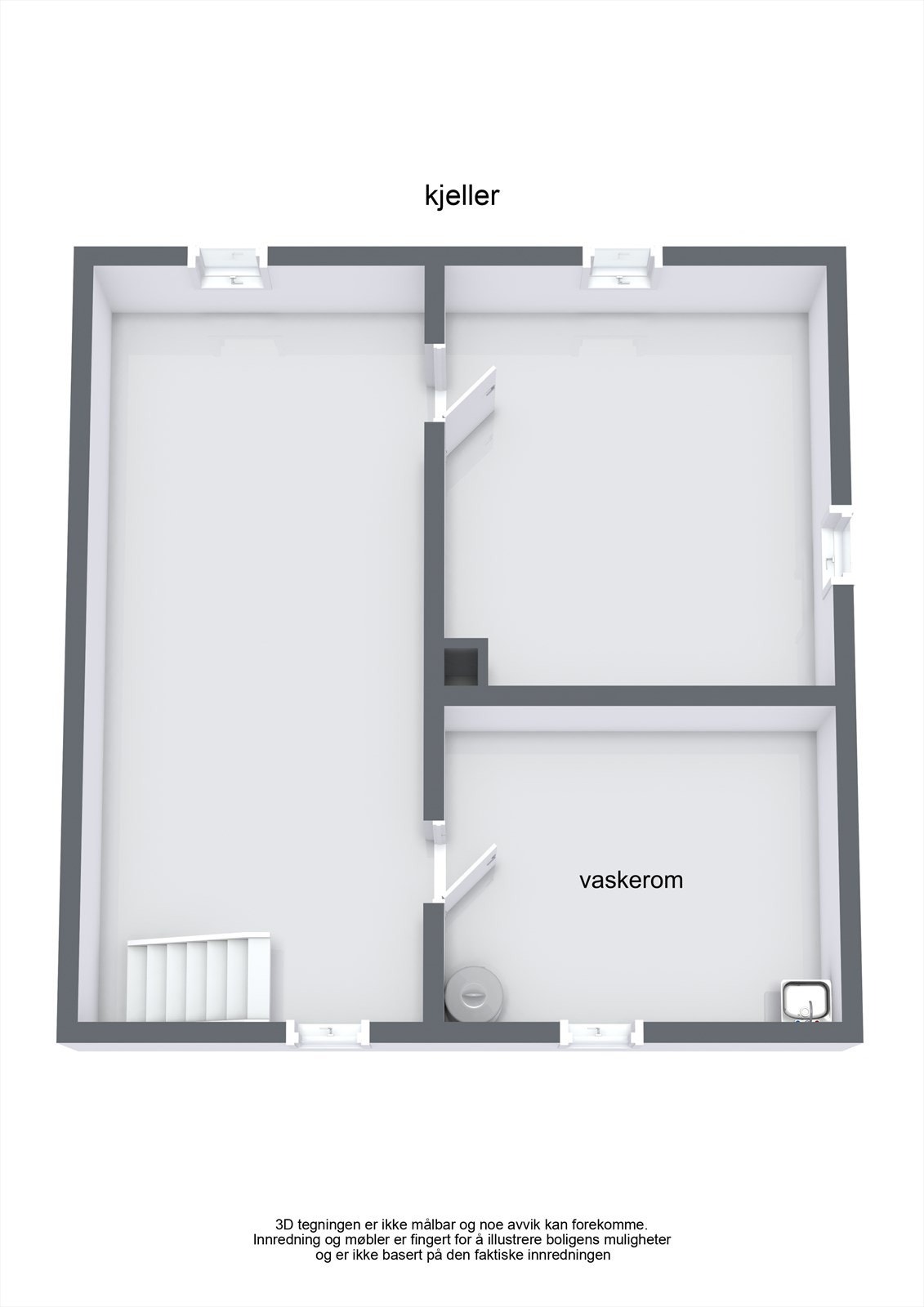 Plantegning kjeller Galleribilde