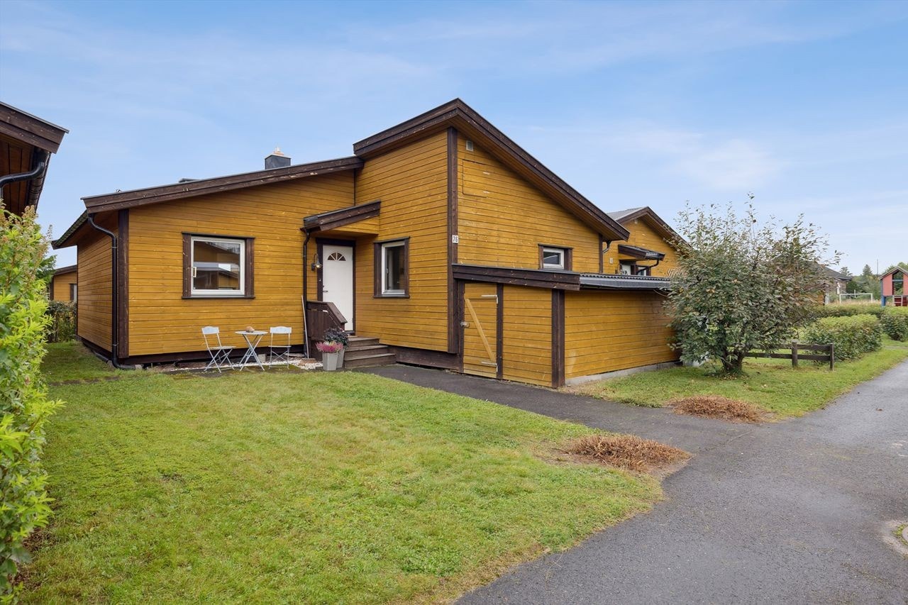 Bo i et trygt og rolig nabolag, i en lettstelt enebolig med alt på èn flate. Galleribilde