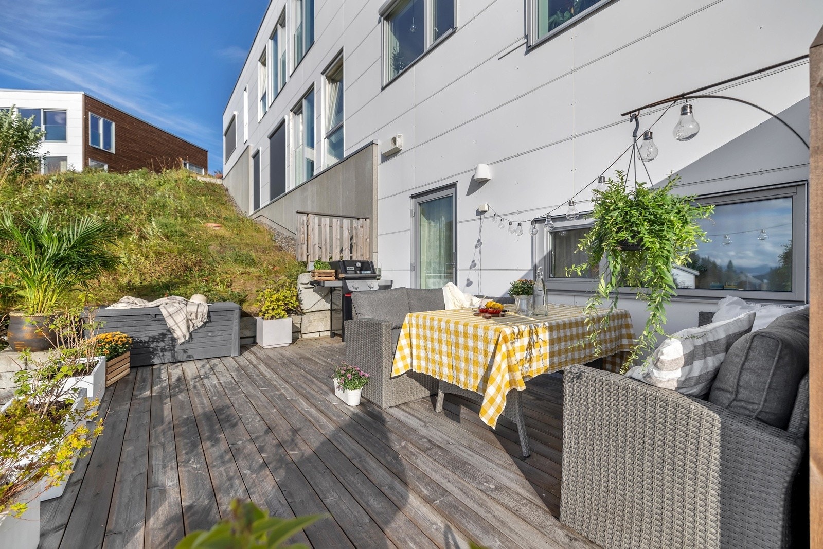 Storhaugen 7 har den største uteplassen blandt disse leilighetene - En virkelig god kvalitet! Galleribilde