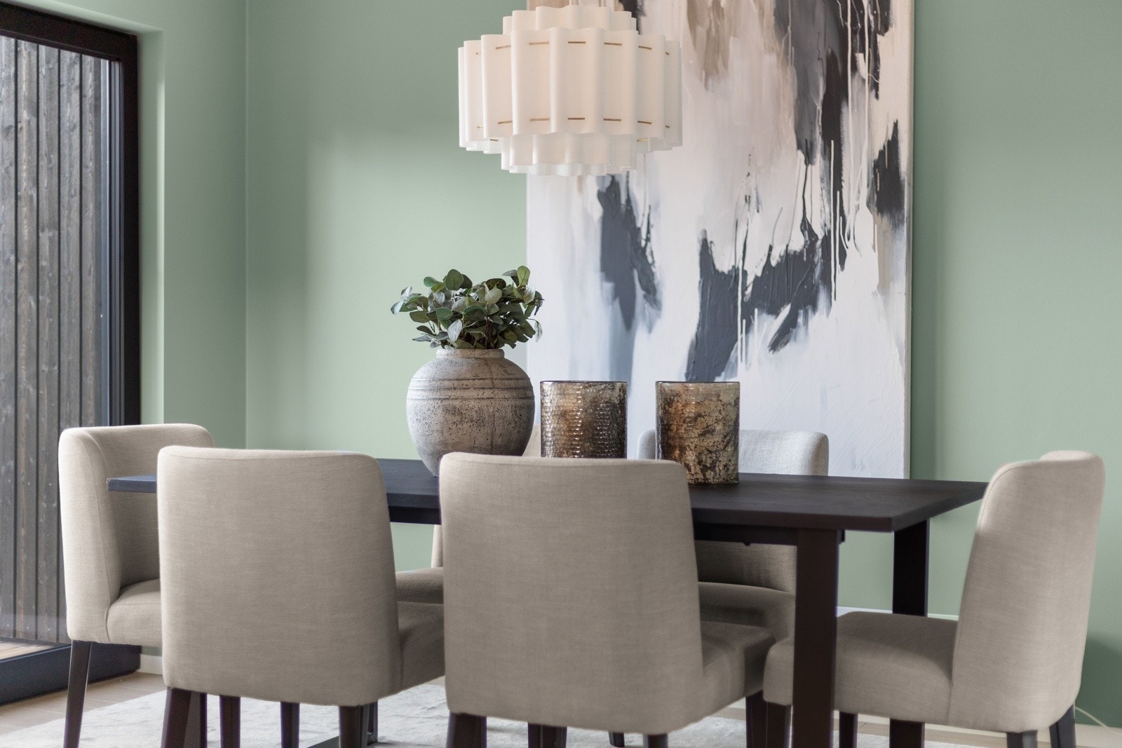 2. etasje er en stor sosial sone, med lys på 3 sider Galleribilde