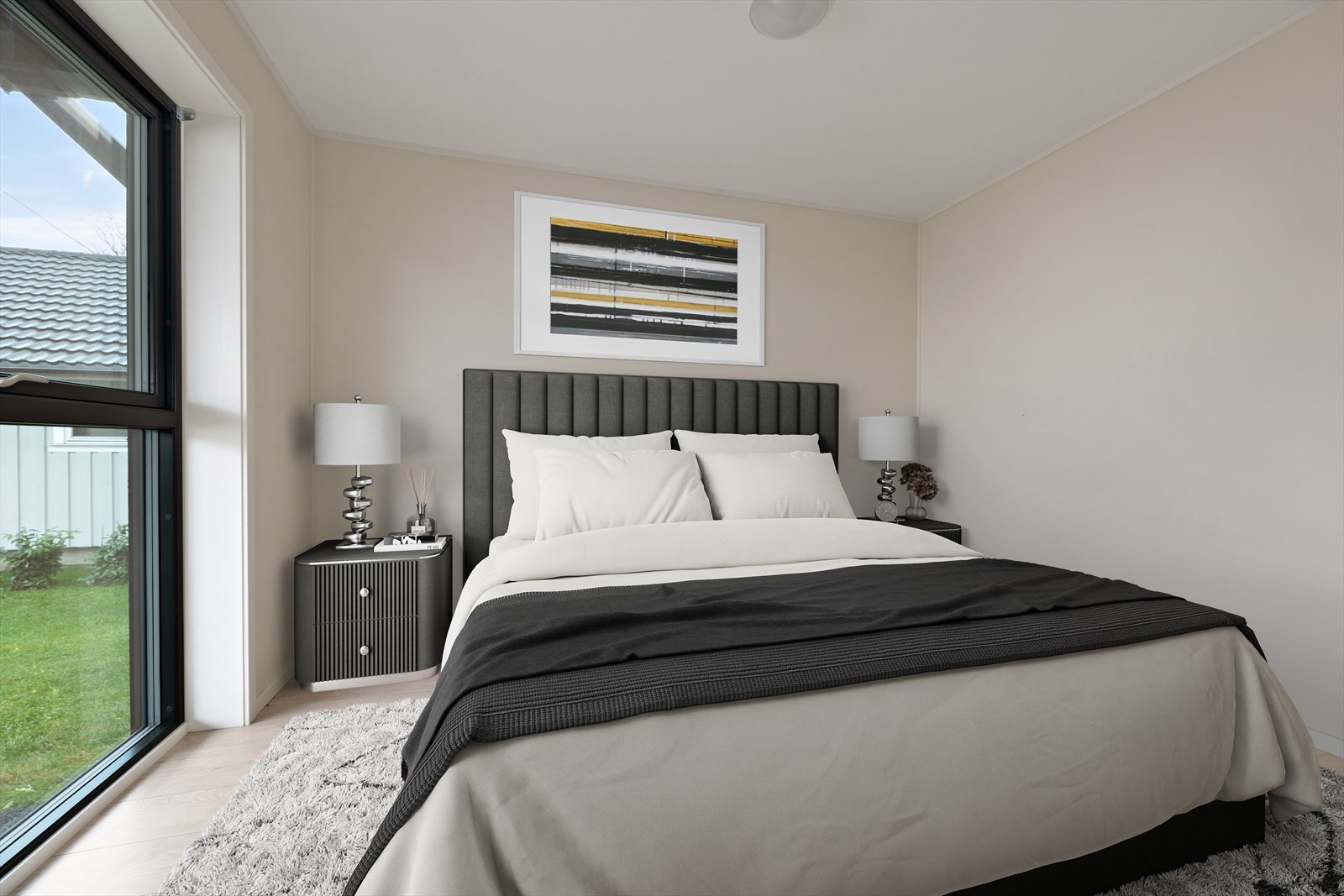 Soverom (bildet er digitalt møblert) Galleribilde