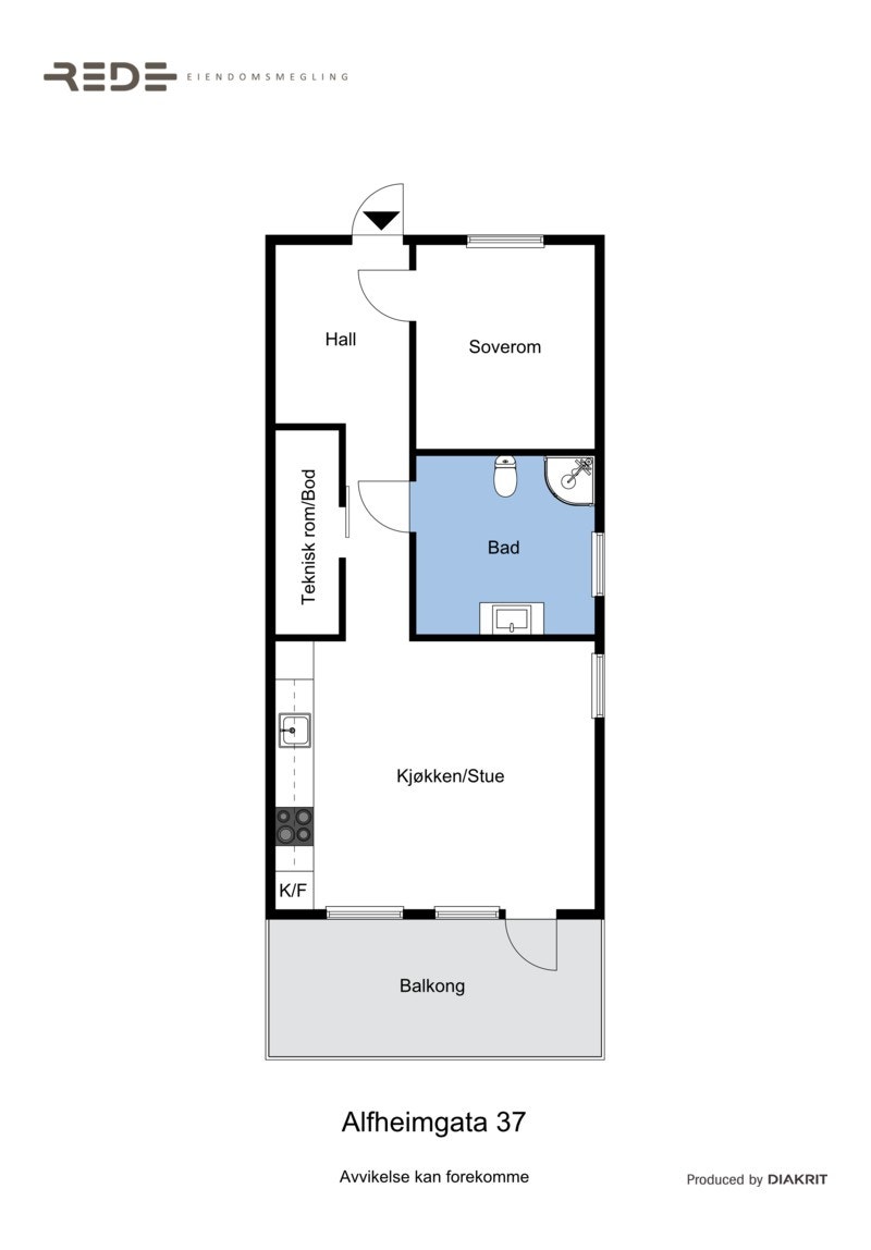 Plantegning Galleribilde