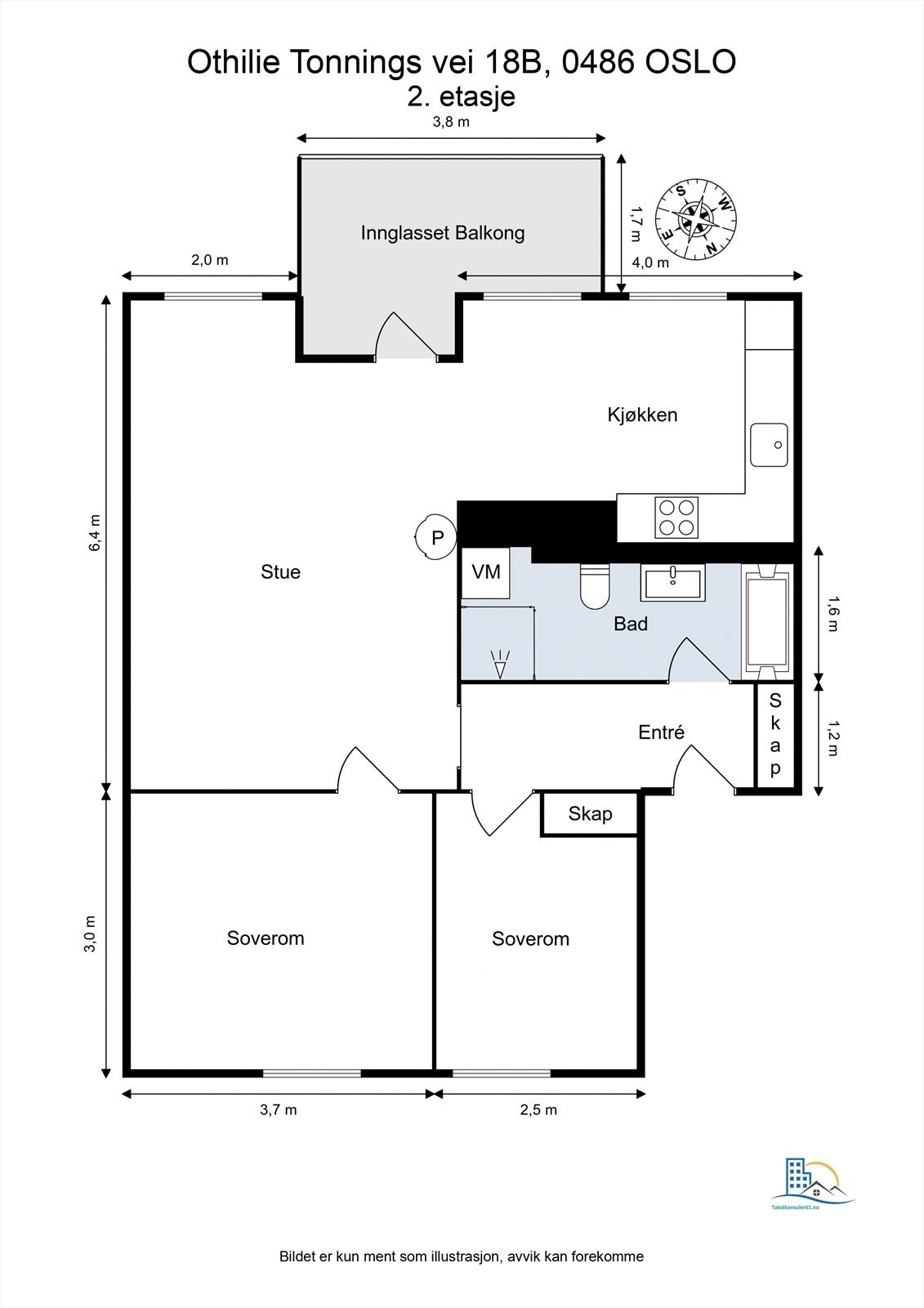 Plantegning til orientering. Galleribilde