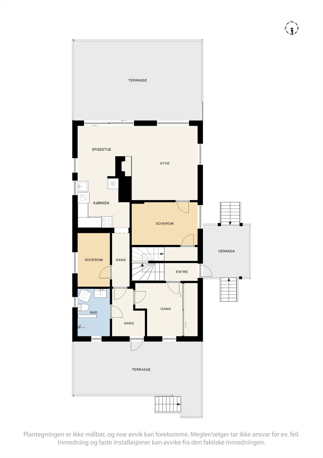 Plantegning 1. etasje. Galleribilde