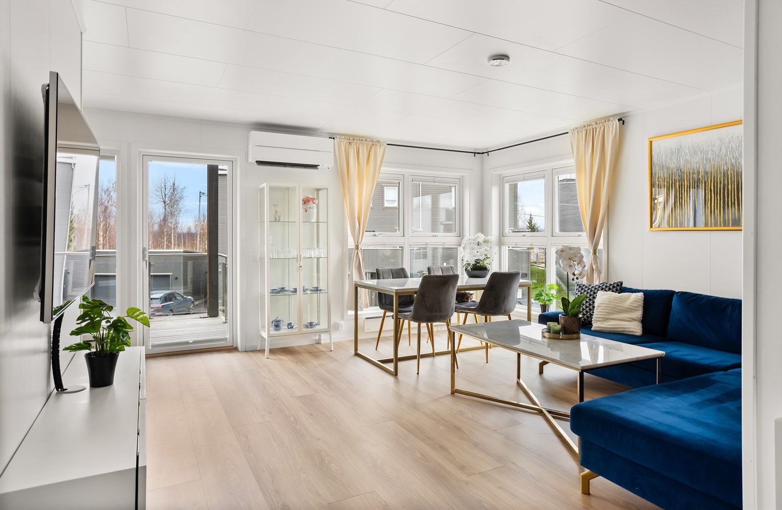 Gode vindusflater slipper inn rikelig med naturlig lys. Galleribilde