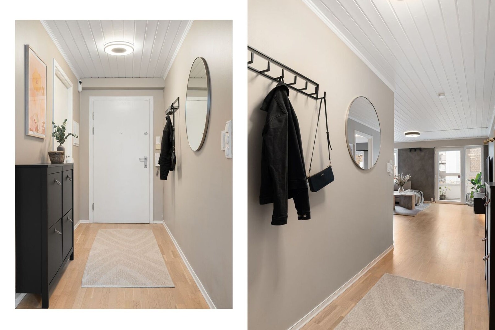 Velkommen inn! Innbydende entré med plass til lagring av sko og yttertøy. Galleribilde