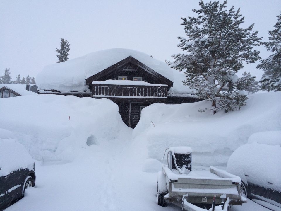 Bilde vinterstid - godt med snø på Bortelid. Galleribilde